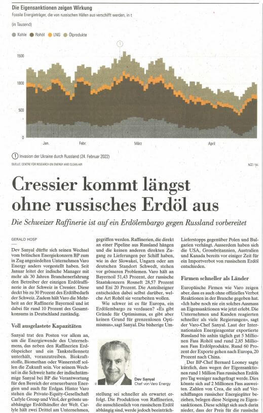 Interview At The Neuer Zürcher Zeitung