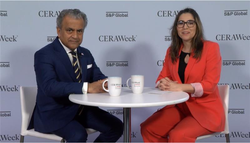 Dev Sanyal and Patricia Luis-Manso CERAWeek 2025